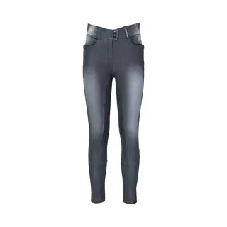 Pk International Sportswear - Breeches - James Full Grip - Black Grey Jeans