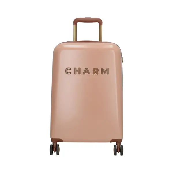 Charm London Capetown Reiskoffer 55 X 36 X 20 Cm - Handbagage - Hardcase - 40 Liter - Veilig Tsa Slot - Lichtgewicht Koffer - Travel - Roze thumbnail