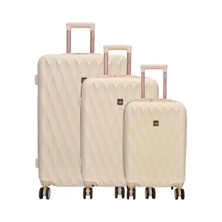Charm London Honey Koffer 20-24-28 Inch - Kofferset - Tsa Slot - Travel - Reizen - Hardcase - Beige