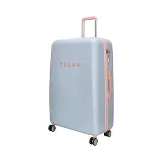 Charm London Capetown Reiskoffer 76 X 51 X 28 Cm - Hardcase - 110 Liter - Veilig Tsa Slot - Lichtgewicht Koffer - Groot - Travel - Babyblauw