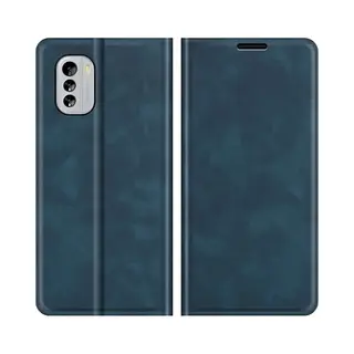 Cazy Hoesje Geschikt Voor Nokia G60 - Hoesje Met Pasjeshouder - Luxe Book Case - Blauw
