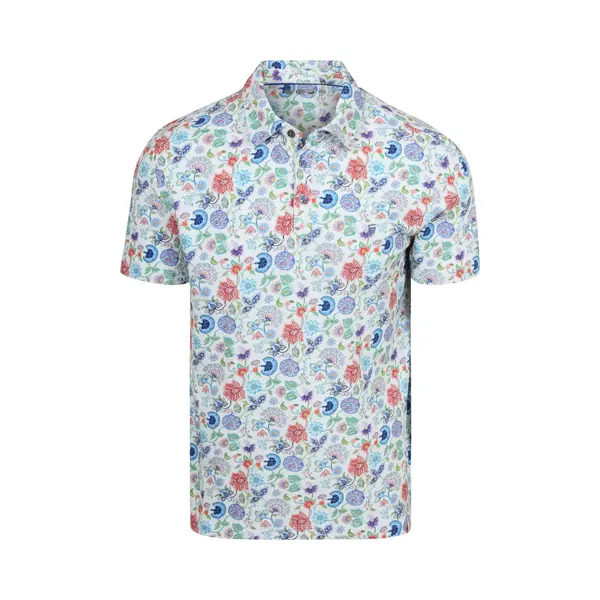 R2 Amsterdam Polo Print Multicolor - Maat S - Heren thumbnail