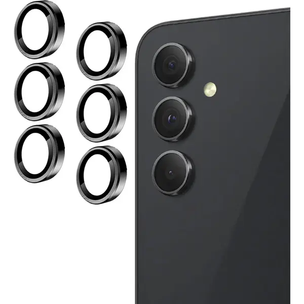 ChiGuard Geschikt Voor Samsung Galaxy A55 - 2x Camera Screenprotector - Gehard Glas Camera Cover thumbnail