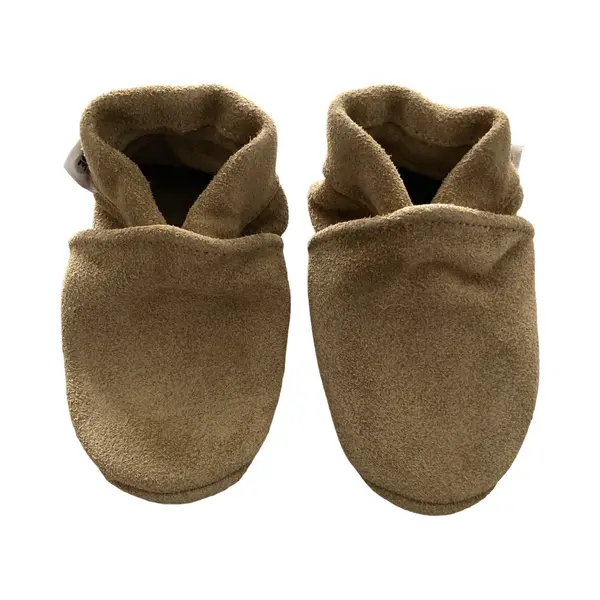 Baby-slofje.nl Camelkleurige Suede Babyslofjes Van Baby-slofje Maat 28/29 thumbnail
