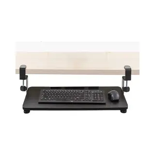 Lovnix - Toetsenbord Houder - Voor Een Ergonomische, Comfortabele En Actieve Zithouding - Bureau Gemonteerd - 65x25x11cm - Zwart