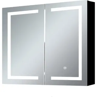 SensaHome Spiegelkast Met Led-verlichting - Badkamerkast - 3 Kleuren Led - 60x65cm