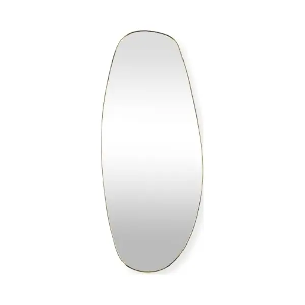 SensaHome Leandro Wandspiegel – Organischer Spiegel – Asymmetrisches Design – 120x50 Cm – Gold thumbnail