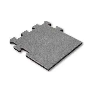 Ivol Rubber Tegel 25 Mm - 50 X 50 Cm - Grijs - Puzzelsysteem - Zijstuk