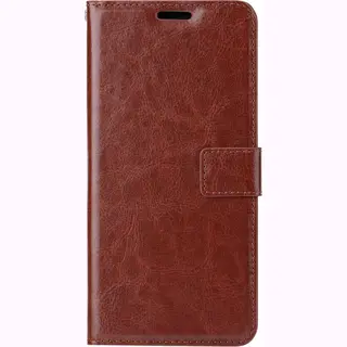 Samsung Galaxy S10e Telefoonhoesje - Bookcase - Ruimte Voor 3 Pasjes - Kunstleer - SAFRANT1 - Donkerbruin