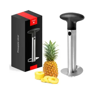 Hgmd® Hgmd Ananassnijder - Pineapple Slicer Cutter - Ananas Snijder Schiller - Ananasboor Ananasschiller - Rvs - Vaatwasser Bestendig - Tijdbesparende