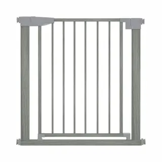 ADSafety Traphekje Zonder Boren - 76 T/m 103 Cm - Klembevestiging - Veiligheidshekje - Kinderhekje - Hondenhek - Grey Wood