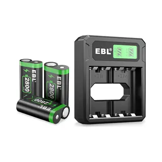 Ebl Oplaadstation Met 3x 2800 Mah Accu's Voor De Xbox Series X/S & Xbox One X/S - Black Lcd Docking Station - Laadstation Voor Xbox Controllers