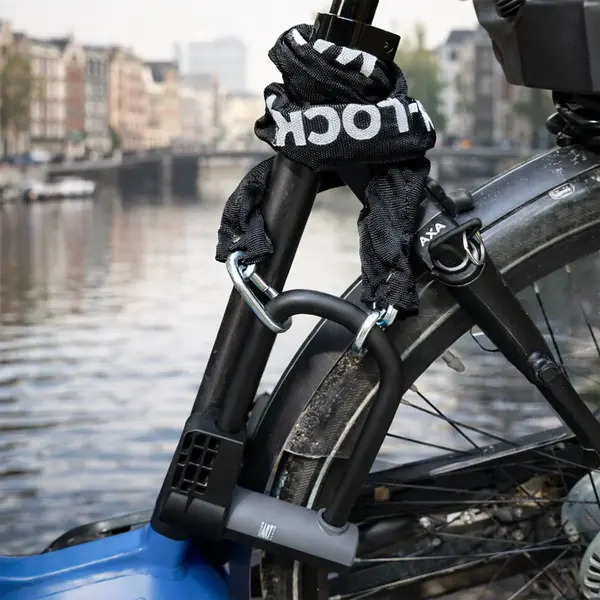 Maxx-Locks Huntly Beugelslot - Fietsslot Art 2 - 20cm -Inclusief 90cm Ketting - Zwart thumbnail