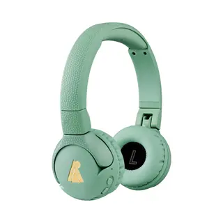Pogs Headphones Pogs - The Gecko 2 - Draadloze On-ear Kinder Koptelefoon - Bluetooth - Veilige Volumebegrenzing - Duurzaam - Gratis App Voor Extra Functies - RGroen