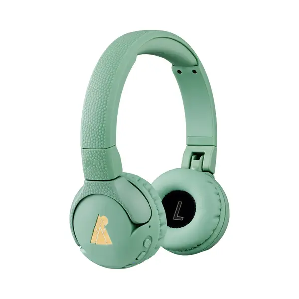 Pogs Headphones Pogs - The Gecko 2 - Draadloze On-ear Kinder Koptelefoon - Bluetooth - Veilige Volumebegrenzing - Duurzaam - Gratis App Voor Extra Functies - RGroen thumbnail