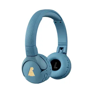 Pogs Headphones Pogs - The Gecko 2 - Draadloze On-ear Kinder Koptelefoon - Bluetooth - Veilige Volumebegrenzing - Duurzaam - Gratis App Voor Extra Functies - RBlauw