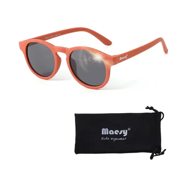 Maesy Kinder Sonnenbrille Für 6-12 Jahre - UV400 Polarisierter Schutz - Flexibler Und Biegsamer Rahmen - Sichere Und Bequeme Sonnenbrille Kinder - thumbnail