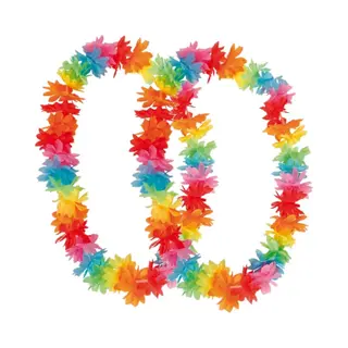 Verkleed Hawaii Krans - 4x - In Zomerse Kleuren - Themafeest - Zomer