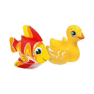 Intex Kleine Opblaas Dieren Zwembad Setje Eend/vis 25 Cm