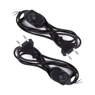 Benson Snoer Met Dimmer En Stekker - 2x - Zwart - 2 M - Snoerdimmer