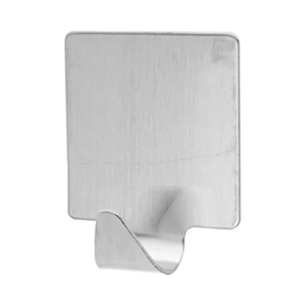 Excellent Houseware Handoeken Ophang Haakjes - 4x Stuks - Rvs - Zilver - Zelfklevend thumbnail