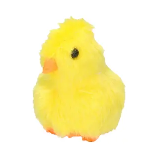 Krüger & Gregoriades Kuikentje Piepend - Geel - Pluche - 7 Cm - Decoratie/speelgoed