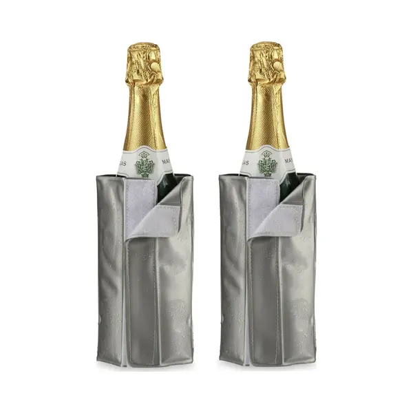 Kinvara Wijnkoeler/flessenkoeler/koelhoud Hoesje - 2x - Voor Flessen - Wijn/water/champagne - 18 Cm thumbnail