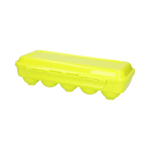 Plasticforte Eierdoos - Koelkast Organizer Eierhouder - 10 Eieren - Groen - Kunststof - 27 X 12, 5 Cm thumbnail