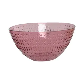Decoris Schaaltje/kommetje - Roze - Kunststof - D14 X H7 Cm - Campingservies