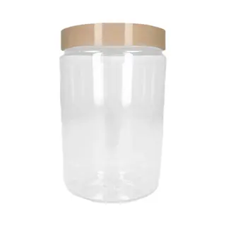 Plasticforte Forte Plastics Voorraadpot/bewaarpot - 375 Ml - Kunststof - Beige - B7 X H12 Cm