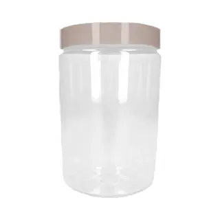 Plasticforte Forte Plastics Voorraadpot/bewaarpot - 1L - Kunststof - Beige - B10 X H17 Cm