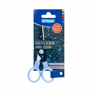 Stylex Hobby/knutsel Schaar Voor Kinderen - Lichtblauw - 13 Cm - Papierschaar- Creatief Speelgoed