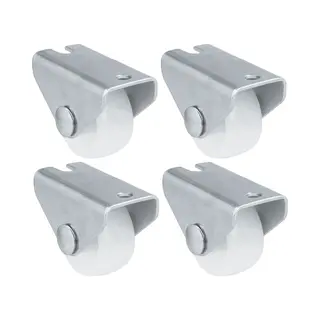 Amig Bokwiel/transportwiel - 4x - D25mm - Nylon - 40kg Draagvermogen - Wit