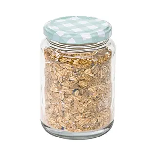 Hega Hogar Weckpot/voorraadpot Classico - 500 Ml - Kunststof - Draaideksel - Groen - D7 X H11 Cm
