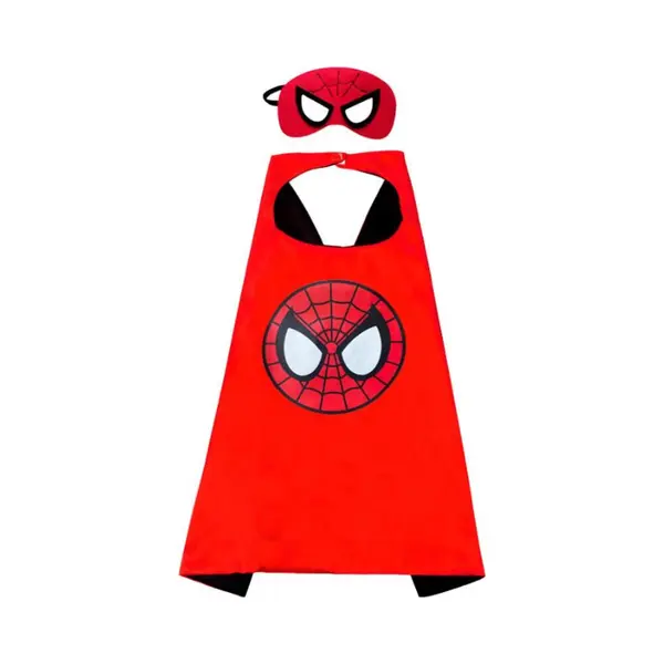 Joyakids Joya Kids® Spinnen Superheld Cape En Masker Set | Superhelden Verkleedpak | Spider Pak | Cape | Masker | Kostuum Jongens thumbnail