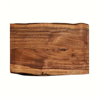 Forged Essentials - Snijplank 45 Cm - Acaciahout Met Sapgeul En Ergonomische Handgrepen