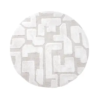 Veer Carpets Vloerkleed Liana Creme Rond ø160 Cm