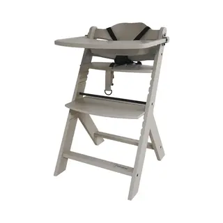 Prénatal Houten Kinderstoel Evan - Meegroeistoel - Vanaf 6 Maanden - Taupe Bruin