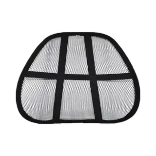 Benson Multifunctionele Rugsteun - Zwart - 40 X 38 Cm - Voor Bureaustoel / Autostoel - Ergonomisch Kussen Voor Auto, Bureaustoel Of Thuisgebruik