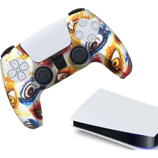 Gadgetpoint - Hoesjes & Skins Voor PS5, PlayStation 5 - Performance Gaming Case - Soft Grip Covers - Anti-Slip Controller Accessoires - Eyes