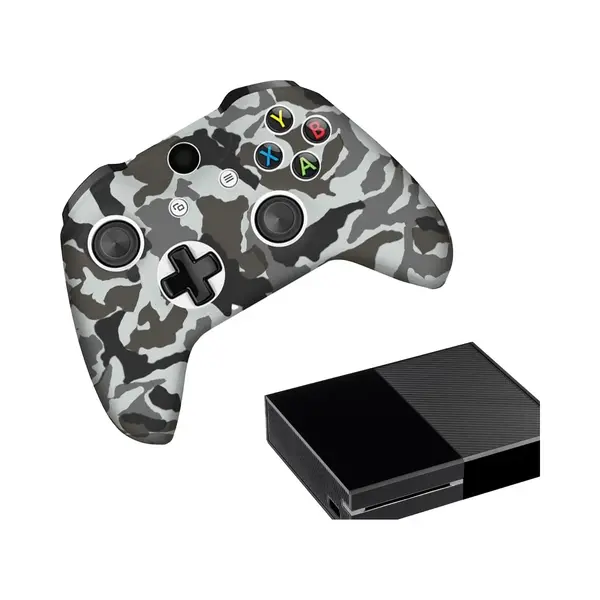Gadgetpoint - Hoesjes & Skins Voor Xbox One - Performance Gaming Case - Soft Grip Covers - Anti-Slip Controller Accessoires - Camo - Grijs thumbnail