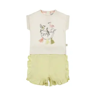 Dirkje Meisjes Kledingset - Soft Green