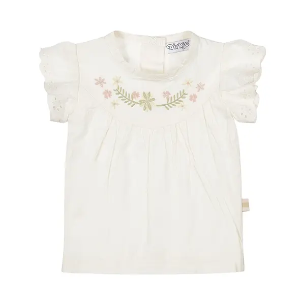Dirkje Meisjes Blouse - Off White thumbnail