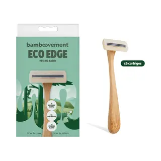 Bamboovement Duurzaam Scheermes - Safety Razor Alternatief - 3 Ultradunne Mesjes