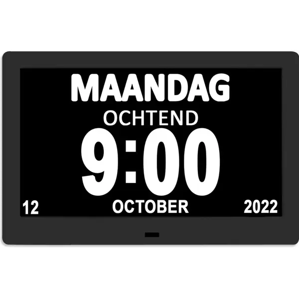Toivo Dementieklok - 7 Inch Display - Met Afstandsbediening - Digitaal - Alzheimer - Kalenderklok - Klok Met Datum En Dag - Wandklokken thumbnail