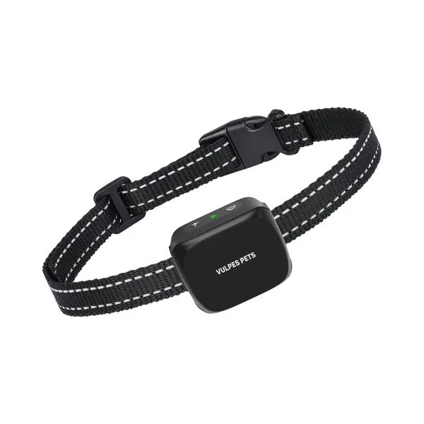 Vulpes Goods® Anti Blafband Mini - Opvoedingshalsband Zonder Schok - Anti Blaf Apparaat Voor Kleine Honden - Waterdicht - Oplaadbaar - Vibratie En thumbnail