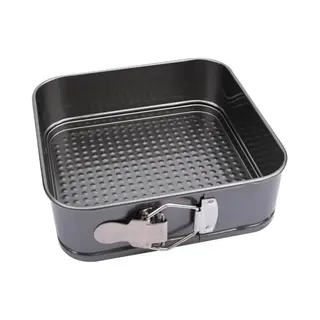 Ziva Quadratische Backform Mit Feder Für Multikocher, Airfryer Und Backöfen, Antihaftbeschichtet, 20 X 20 Cm, 6, 5 Cm Hoch, 2, 6 Liter Fassungsvermögen,
