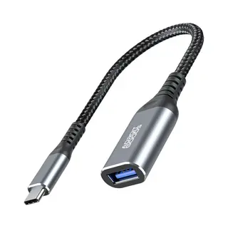 AdroitGoods Usb-C Naar Usb-A Adapter Otg Converter Usb 3.0 - Usb C To Usb A Hub - Verloop - Space Grey