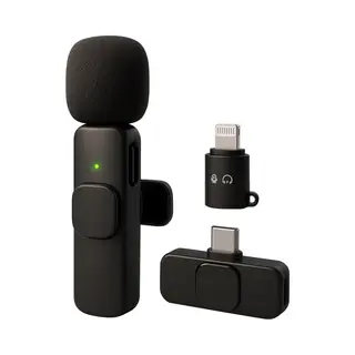 Nuvance Draadloze Microfoon - Geschikt Voor Usb-C & 8-Pin - Lavalier - Microfoon Draadloos - Dasspeld - Plug & Play