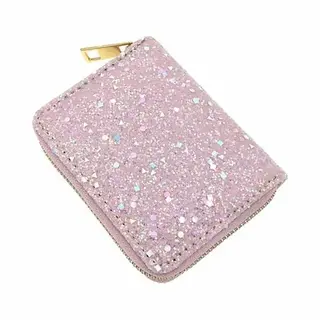 Mylinsé Roze Meisjes Portemonnee - Grote Glitters Lichtroze